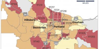 Radon نقشہ میں پورٹلینڈ